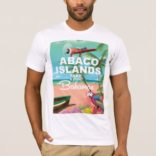 T-shirt Affiche de vacances des îles Abaco