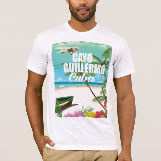 T-shirt Affiche de vacances sur la plage de Cayo Guillermo