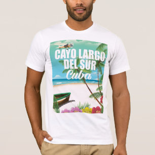 T-shirt Affiche de vacances sur la plage de Cayo Largo del