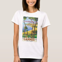 Affiche de Vintage voyage de Cannes Cote d'Azur