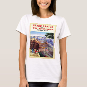 T-shirt Affiche de Vintage voyage de ~ de canyon grand