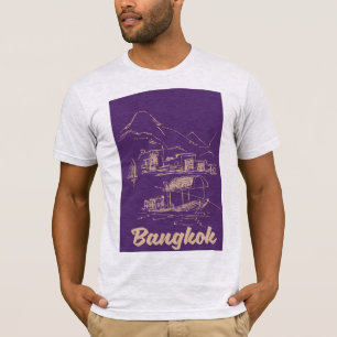 T-shirt Affiche de voyage à Bangkok, Thaïlande