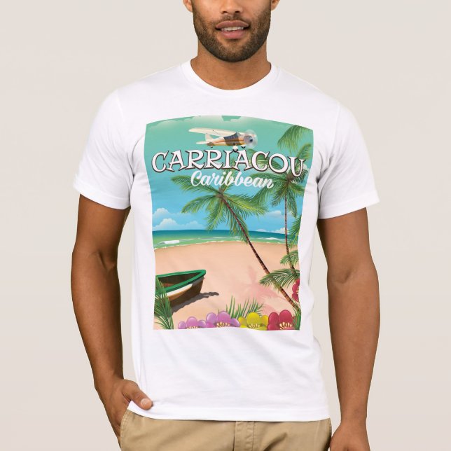 T-shirt Affiche de voyage à Carriacou (Devant)