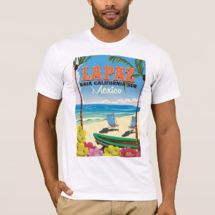 T-shirt Affiche de voyage à La Paz Baja California Sur au 