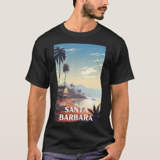 T-shirt Affiche de voyage à Santa Barbara