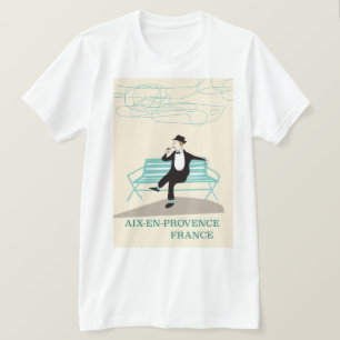 T-shirt Affiche de voyage Aix-en-Provence France