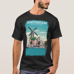 T-shirt Affiche de voyage Amsterdam