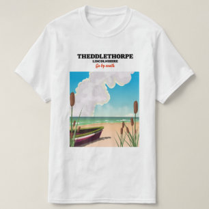 T-shirt Affiche de voyage au bord de la mer à Theddlethorp