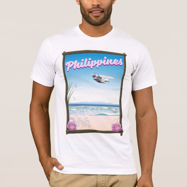 T-shirt Affiche de voyage aux Philippines (Devant)