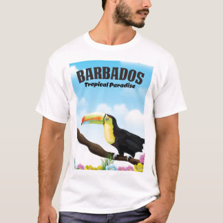 T-shirt Affiche de voyage Barbados Tropical Paradise