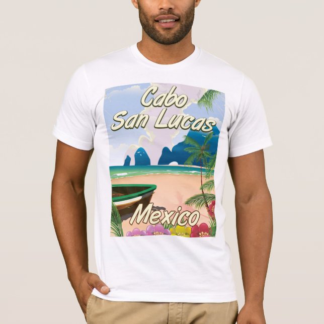 T-shirt Affiche de voyage Cabo San Lucas Mexique (Devant)