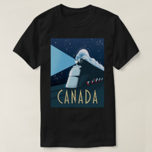T-shirt Affiche de voyage Canada Locomotive