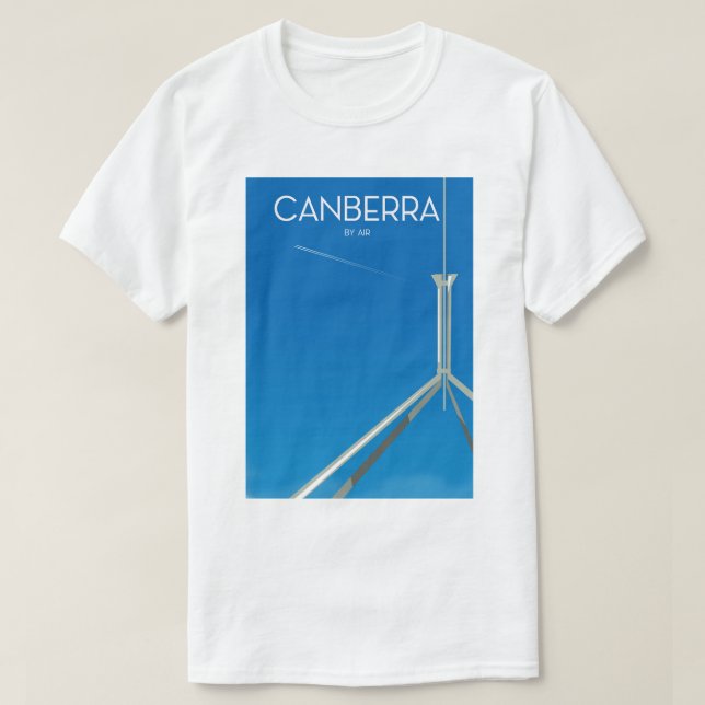 T-shirt Affiche de voyage Canberra Australie (Design devant)