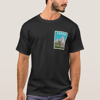 T-shirt Affiche de voyage Château de Himeji Japon
