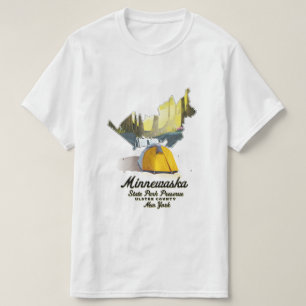 T-shirt Affiche de voyage dans le parc d'État de Minnewask