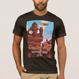 T-shirt Affiche de voyage dans le parc national de Capitol