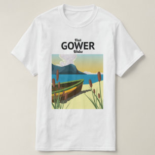 T-shirt Affiche de voyage de Gower Wales