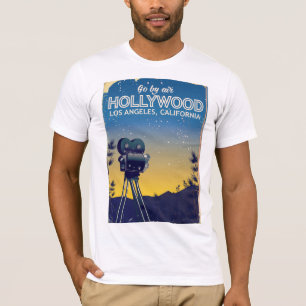 T-shirt Affiche de voyage de Hollywood Los Angeles la