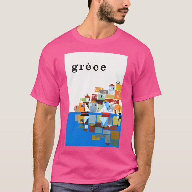 T-shirt Affiche de voyage de la Grèce 1961 (Devant)