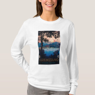 T-shirt Affiche de voyage de la Riviera d'Italien
