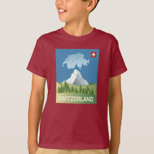 T-shirt Affiche de voyage de la Suisse