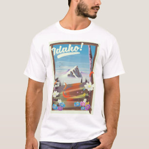 T-shirt Affiche de voyage de paysage Idaho!