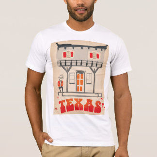 T-shirt Affiche de voyage de style Vintage Texas Cowboy