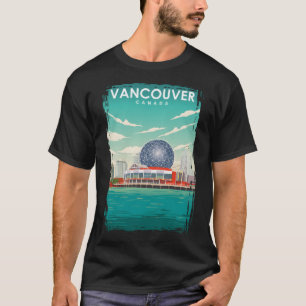 T-shirt Affiche de voyage de Vancouver Canada