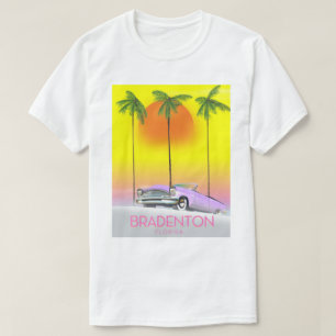 T-shirt Affiche de voyage de voiture classique de Bradento
