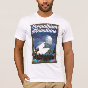T-shirt Affiche de voyage des Carpates