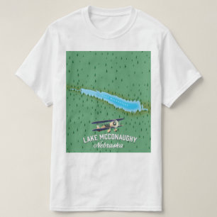 T-shirt Affiche de voyage du lac McConaughy Nebraska