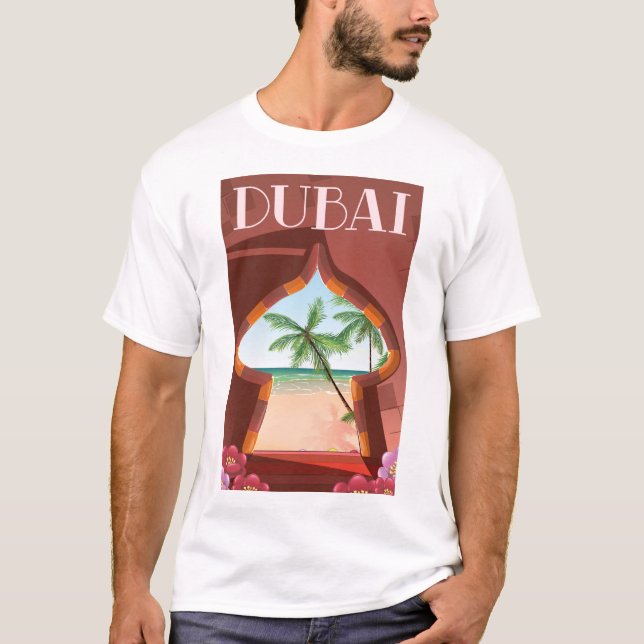 T-shirt Affiche de voyage du Palais de Dubaï (Devant)