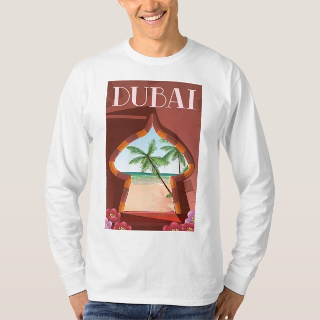T-shirt Affiche de voyage du Palais de Dubaï (Devant)