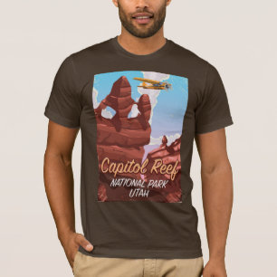 T-shirt Affiche de voyage du Parc National du Capitol Reef
