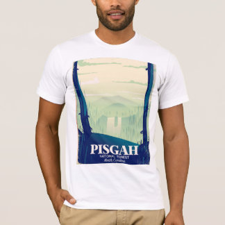 T-shirt Affiche de voyage du parc national Pisgah Caroline
