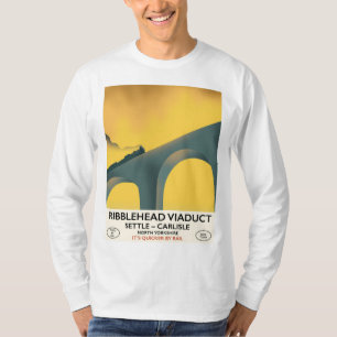 T-shirt Affiche de voyage du Viaduc de Ribblehead Yorkshir
