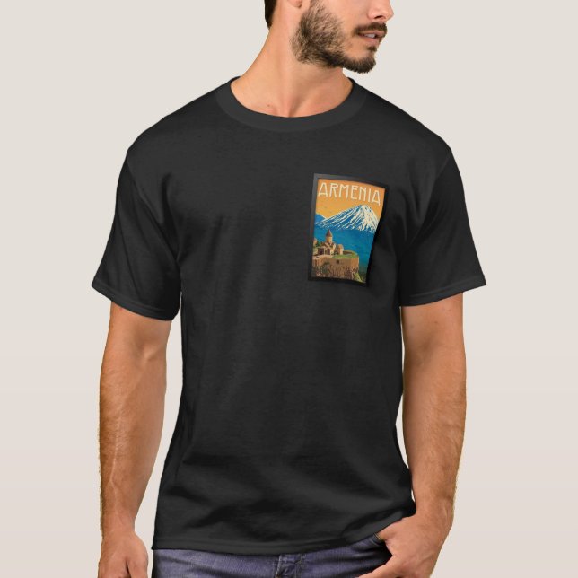 T-shirt Affiche de voyage en Arménie (Devant)
