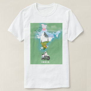 T-shirt Affiche de voyage en Inde