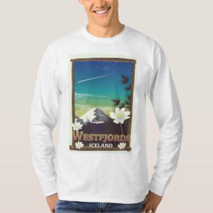 T-shirt Affiche de voyage en Islande de Westfjords