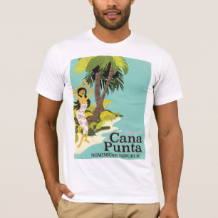 T-shirt Affiche de voyage en République dominicaine Punta 