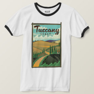 T-shirt Affiche de voyage en Toscane Italie