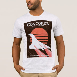T-shirt Affiche de voyage en vol vintage Concorde