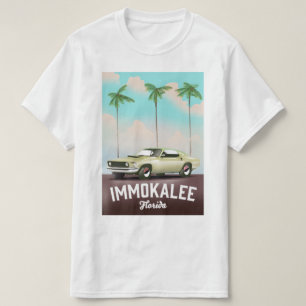 T-shirt Affiche de voyage Immokalee Floride Supercar