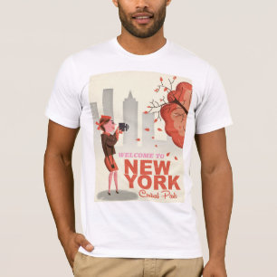 T-shirt Affiche de voyage New York Central Park Vintage