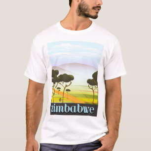 T-shirt Affiche de voyage paysage Zimbabwe