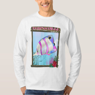 T-shirt Affiche de voyage poissons tropicaux Townsville Au