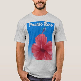 T-shirt Affiche de voyage Porto Rico Flor de maga