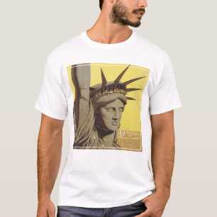 T-shirt Affiche De Voyage Pour New York, United Air Lines
