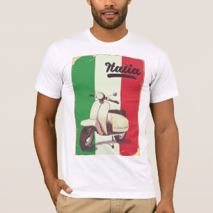 T-shirt Affiche de voyage rétro scooter Italia