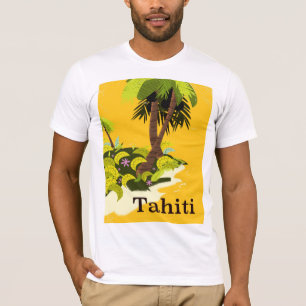 T-shirt Affiche de voyage Tahiti Retro